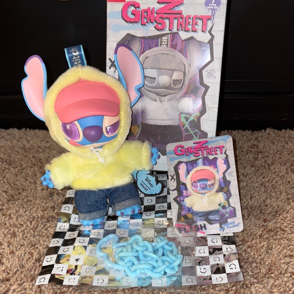 GenZ Street - Flash - Stitch Plush in Yellow Hoodie and Blue Jeans